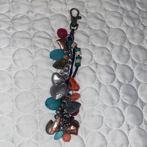 Women Key chain with beads or charm bag clip purse handbag hanging clip